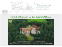 Tablet Screenshot of jugendhof-idingen.de
